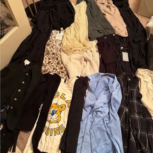 H&M Women's Tops - Black, Cream, Blue, White